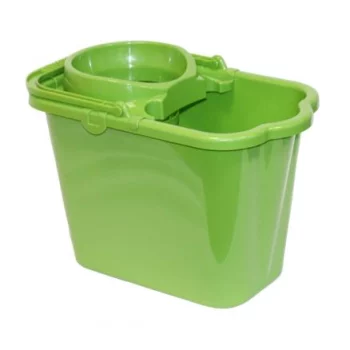 Ведро IDEA, прямоугольное, без крышки, с отжимом, зеленый, пластик, 9, 5л, М 2421