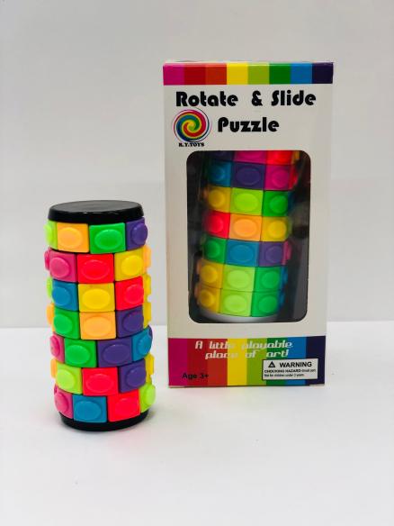 Кубик-Рубика Головоломка "Цилиндр. Rotate and slide Puzzle" 2 Цилиндра